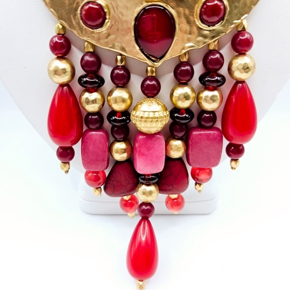 CHICO’S 35th Anniversary Merlot Genuine Jade Stone Pendant Necklace NWT $119 - Picture 5 of 7